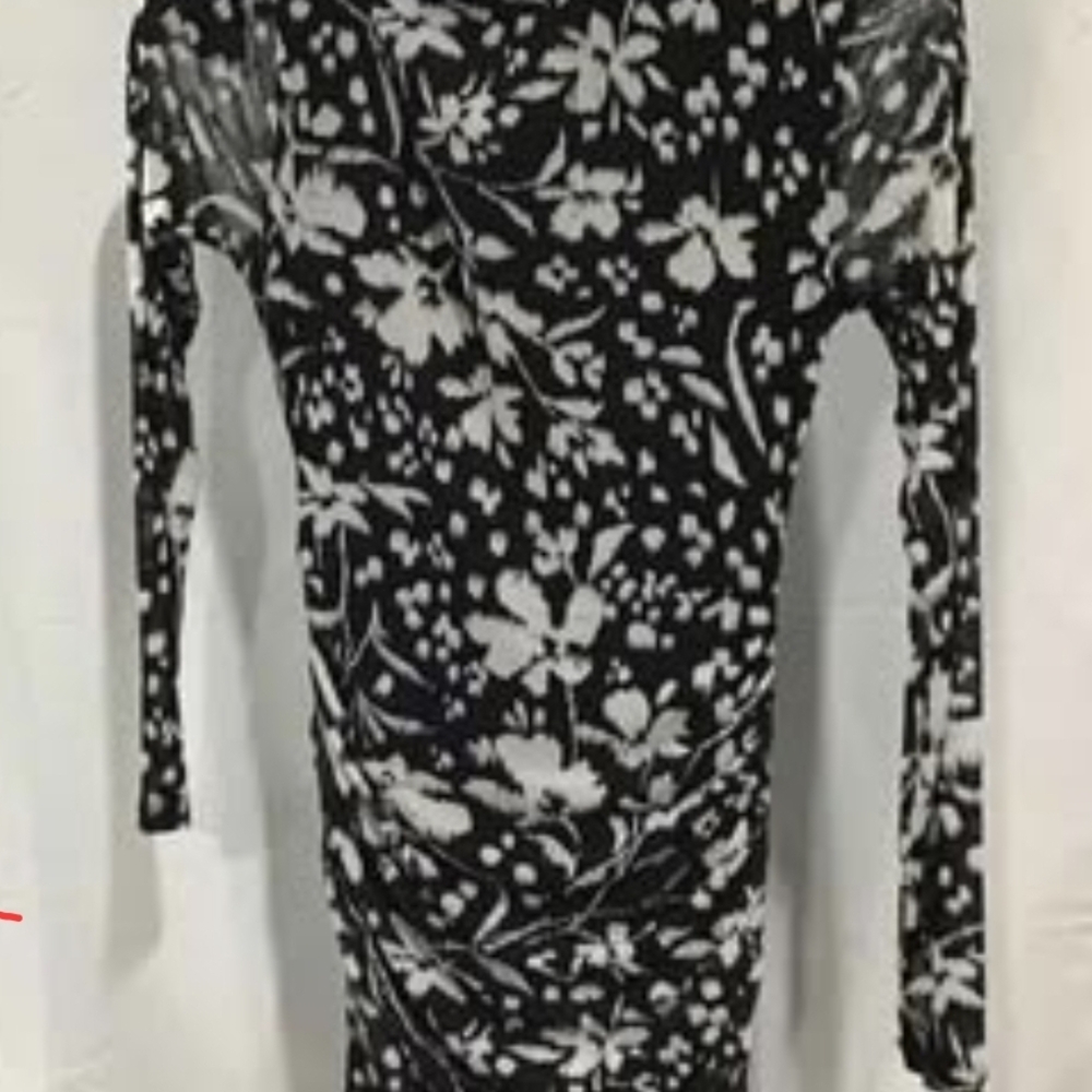 Tommy Hilfiger Black and White Long Sleeve Dress - Picture 9 of 10